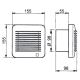Bathroom fan EDM-100 17W/230V IP44