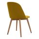 Dining chair BAKERI 86x48 cm yellow/light oak