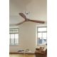 FARO 33370DC - Ceiling fan LANTAU brown/matte chrome d. 132 cm + remote control