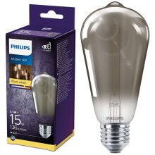LED Bulb SMOKY VINTAGE Philips ST64 E27/2.3W/230V 2,700K