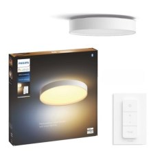Philips - LED Dimmable ceiling light Hue LED/48W/230V 2200-6500K d. 551 mm white + remote control