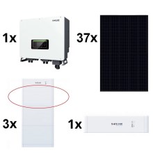 Solar kit SOFAR Solar - 14,8kWp panel RISEN Full Black +15kW SOLAX inverter 3p + 15kWh battery SOFAR with a battery control unit