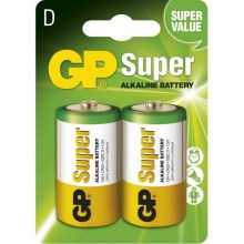 2 pcs Alkaline battery LR20 GP SUPER 1,5V