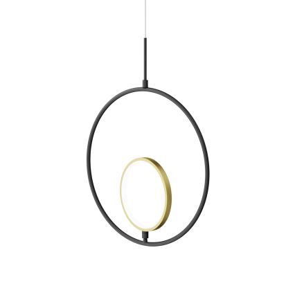 Aigostar - LED Chandelier on a string LED/15W/230V 2700K black/gold