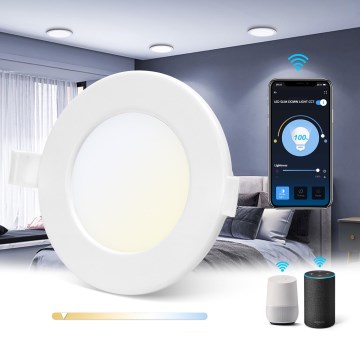 Aigostar - LED Dimmable ceiling light 6W/230V d. 11,5 cm Wi-Fi