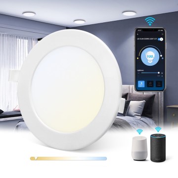 Aigostar - LED Dimmable recessed light LED/9W/230V d. 14,5 cm Wi-Fi