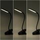 Aigostar - LED Dimmable rechargeable table lamp with clip LED/2,5W/5V black