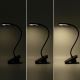 Aigostar - LED Dimmable rechargeable table lamp with clip LED/3W/5V black