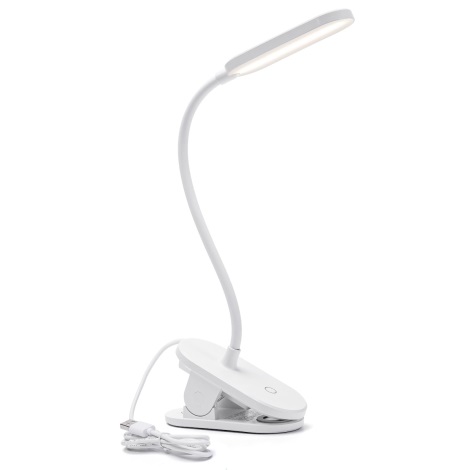Aigostar - LED Dimmable table lamp with clip LED/2,5W/5V white