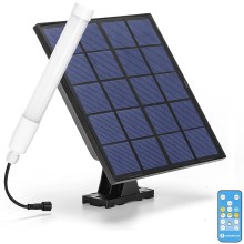 Aigostar - LED Dimmable tube with a solar panel LED/3,2V 3000K/4000K/6500K IP65 + remote control