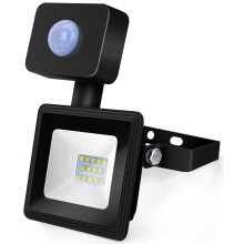 Aigostar - LED Floodlight with a sensor LED/10W/230V 6400K IP65 black