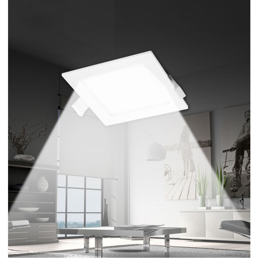 Aigostar - LED Recessed light LED/12W/230V 16,5x16,5 cm 3000K white