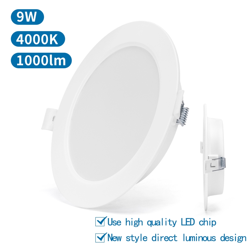 Aigostar - LED Recessed light LED/9W/230V 4000K d. 14,5 cm white