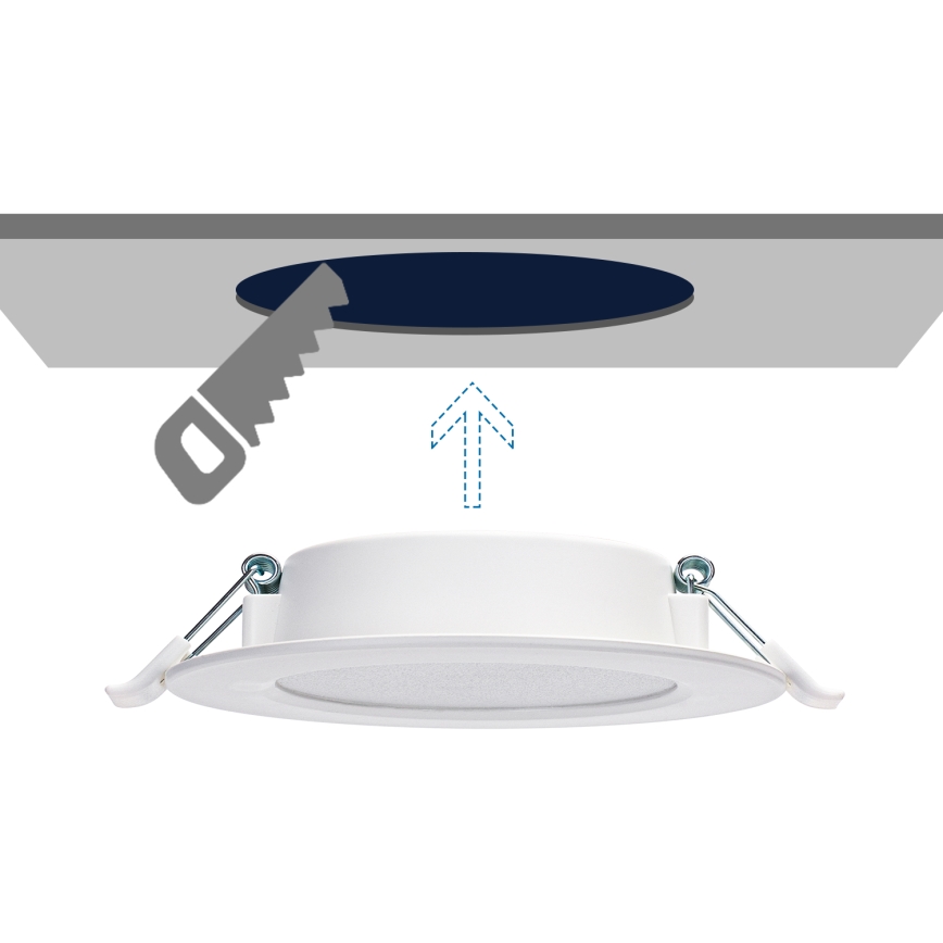 Aigostar - LED Recessed light LED/9W/230V 4000K d. 14,5 cm white