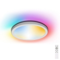Aigostar - LED RGB Dimmable bathroom ceiling light LED/18W/230V 3000-6500K d. 30 cm IP44 + remote control