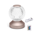 Aigostar - LED RGB Dimmable rechargeable table lamp LED/1W/5V 1800mAh 13,5 cm + remote control