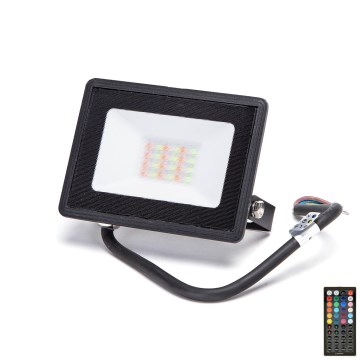 Aigostar - LED RGB Floodlight LED/20W/230V IP65 + remote control