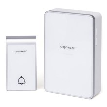Aigostar - Wireless doorbell 3xAA IP44 white/silver