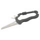 Aluminum multifunction karabiner with safety catch black