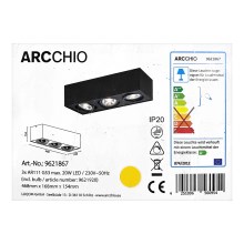 Arcchio - LED Ceiling light DWIGHT 3xG53/20W/230V