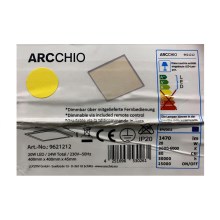 Arcchio - LED Dimmable ceiling light PHILIA LED/20W/230V 3000-6000K + remote control