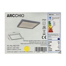 Arcchio - LED Dimmable ceiling light SOLVIE LED/20W/230V