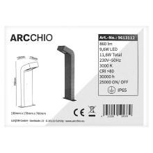 Arcchio - LED Outdoor column light VAVARA LED/9,6W/230V IP65 concrete