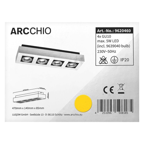 Arcchio - LED Spotlight VINCE 4xGU10/10W/230V