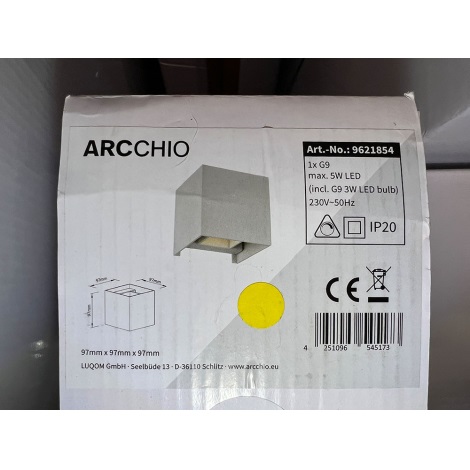 Arcchio - LED Wall light ZUZANA 1xG9/3W/230V