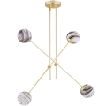 Argon 1840 - Chandelier on a pole ABSOS 4xE14/7W/230V alabaster gold