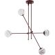 Argon 1842 - Chandelier on a pole ABSOS 4xE14/7W/230V alabaster brown