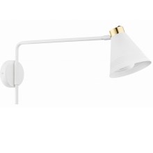 Argon 8007 - Wall lamp AVALONE 1xE27/15W/230V 57 cm white/golden