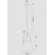 Argon 8280 - Chandelier on a string LOGAN 1xE27/15W/230V d. 20 cm white