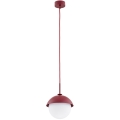 Argon 8296 - Chandelier on a string CAPPELLO 1xE27/15W/230V red