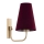 Argon 8313 - Wall lamp SAFIANO 1xE27/15W/230V burgundy