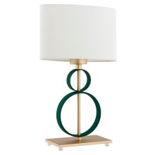 Argon 8317 - Table lamp PERSEO 1xE27/15W/230V 42 cm creamy/green