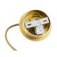 Argon 8447 - Chandelier on a string ALMIROS 1xE27/15W/230V d. 25 cm alabaster gold
