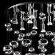 Azzardo AZ1296 - Surface-mounted chandelier LUVIA 9xGU10/50W/230V