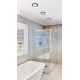 Azzardo AZ2843 - LED Bathroom suspended ceiling light SLIM 1xLED/12W/230V IP44