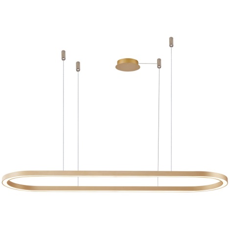 Azzardo AZ5056 - LED Dimmable chandelier on a string ELENA LED/50W/230V 120 cm gold