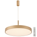 Azzardo AZ5089 - LED Dimmable chandelier on a string MARCELLO LED/30W/230V gold + remote control