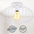 B.K. Licht 1399 - Surface-mounted chandelier RETRO 1xE27/40W/230V white