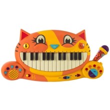 B-Toys - Children's piano with a microphone Cat 4xAA