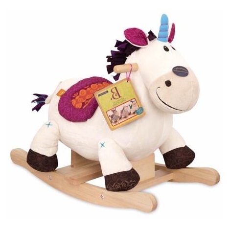 B-Toys - Rocking unicorn DILLY DALLY poplar