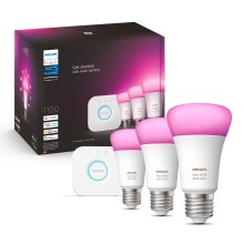 Basic set Philips Hue WHITE AND COLOR AMBIANCE 3xE27/9W/230V 2000-6500K + interconnection device