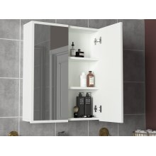 Bathroom cabinet with a mirror KAYLA 78x60 cm white