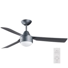 BAYSIDE 531017 - Ceiling fan MEGARA 2xE14/15W/230V anthracite + remote control