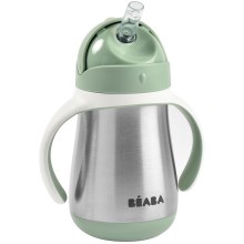 Beaba - Thermo-insulated mug with a straw 250 ml green