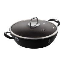 BerlingerHaus - Roasting pan with titanium surface+ lid 28 cm black