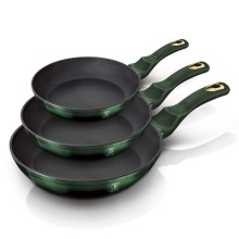 BerlingerHaus - Set of pans 3 pcs green